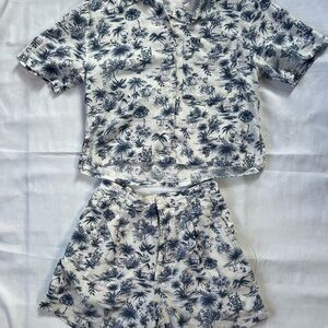 Abercrombie & Fitch Tropical Print Two Piece Set